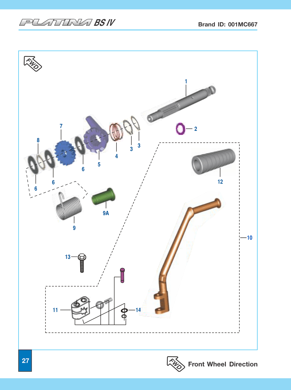 Kit Boss Kick Lever [Refer Page No.101]