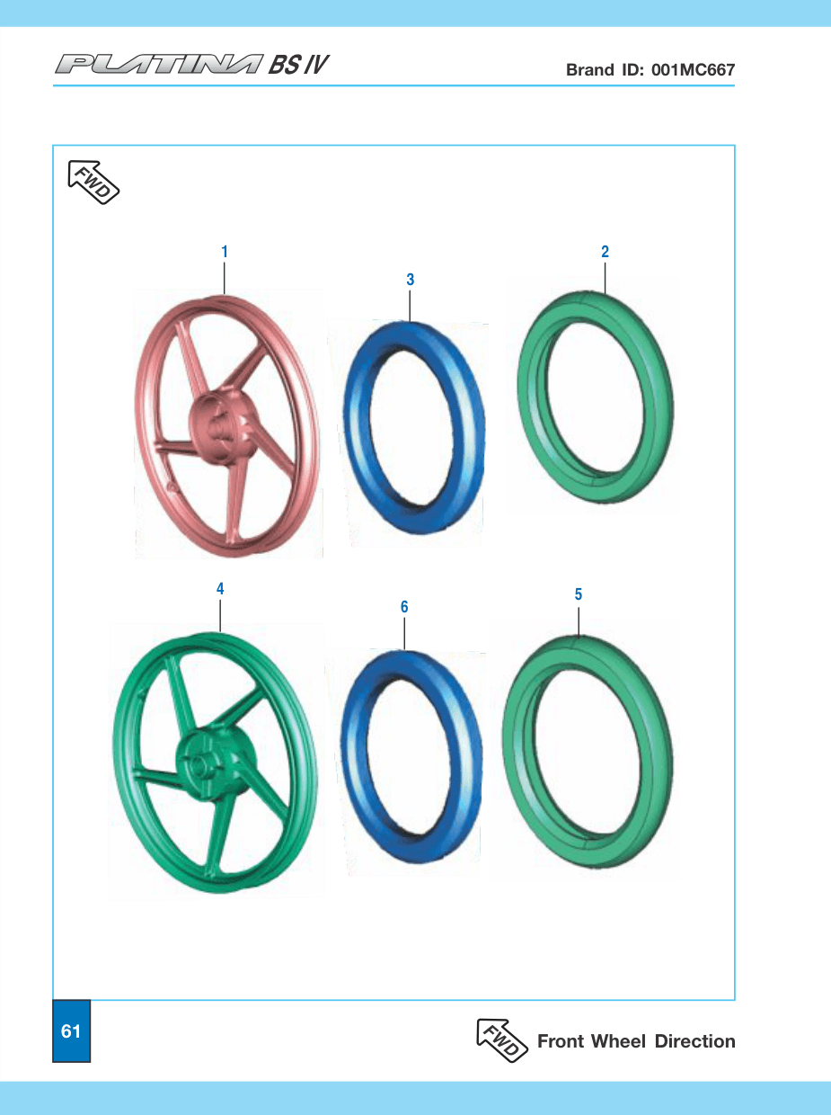 Wheel Rr 1.6X17-110 Dr Black