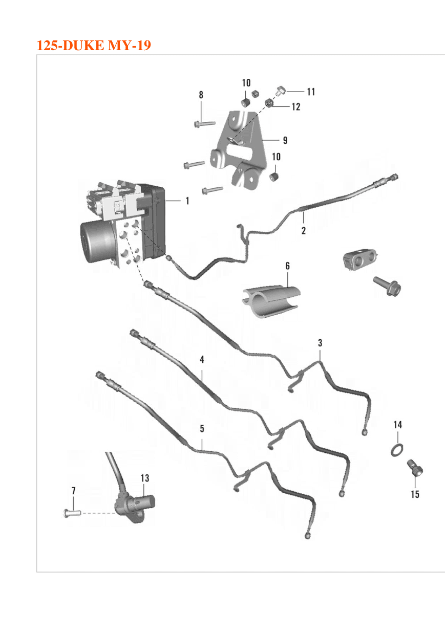 BR HOSE ASY KIT(ABS-RE CALIPER)