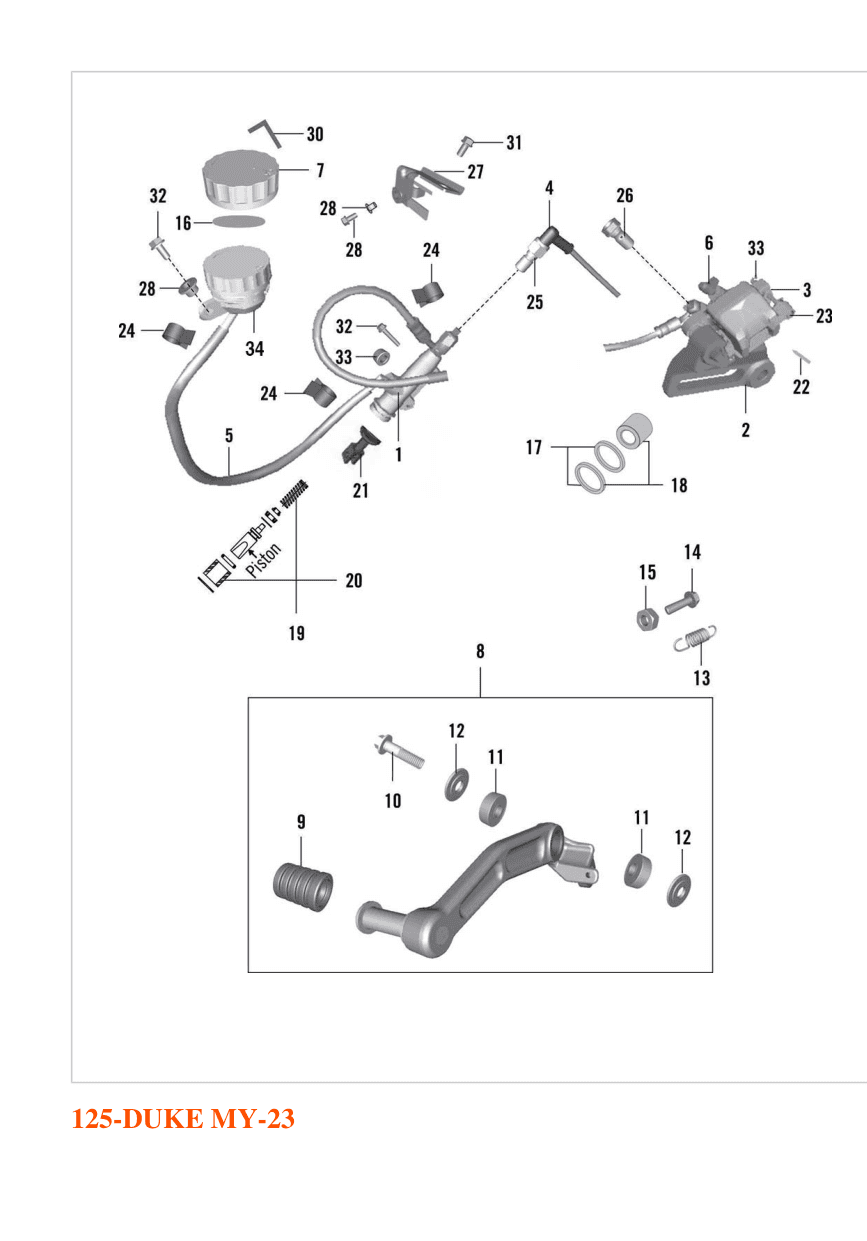 ASSEMBLY BRAKE LEVER