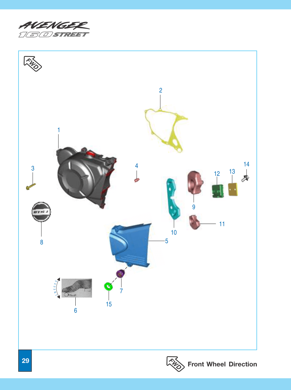 Bolt flanged - M6 (Precoated)