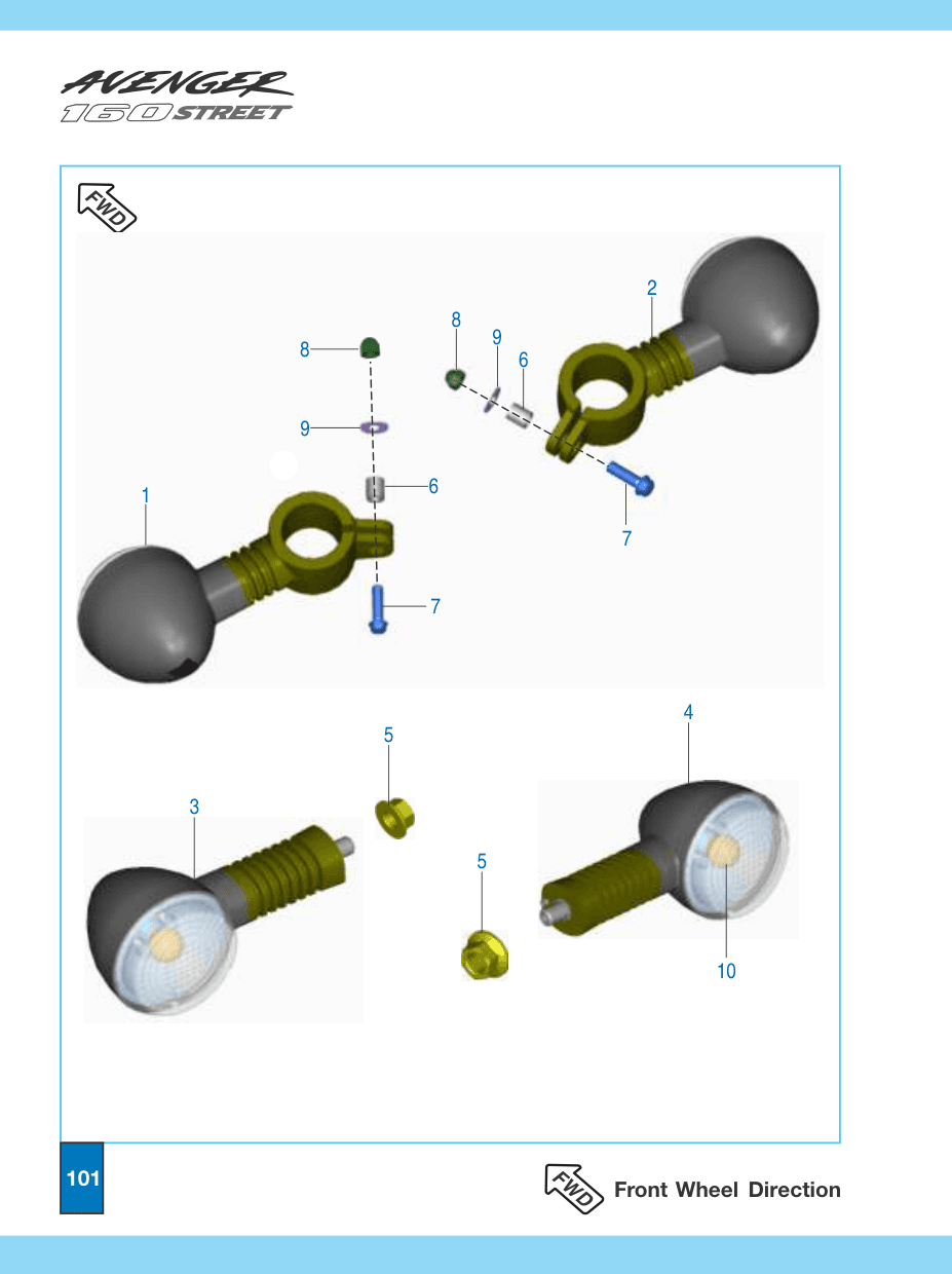 Indicator front RH