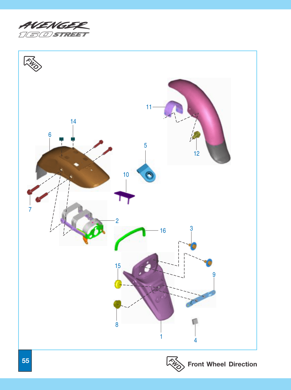 MUDGUARD - FRONT & REAR