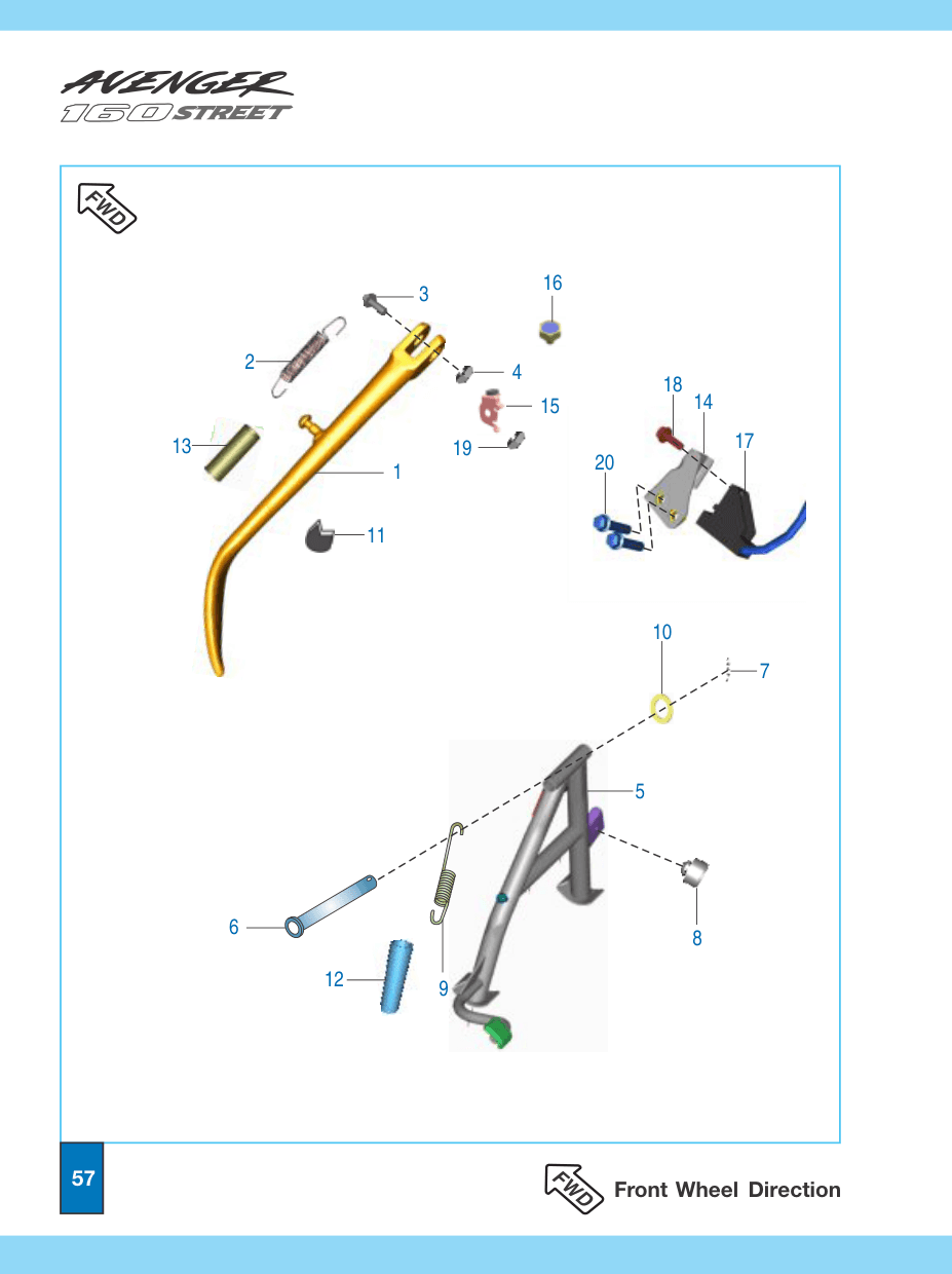 SIDE STAND & CENTER STAND ASSEMBLY