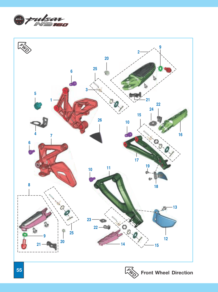Flap Pillion Holder RH