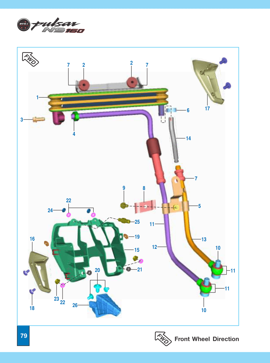 Bracket Upper Oil Cooler