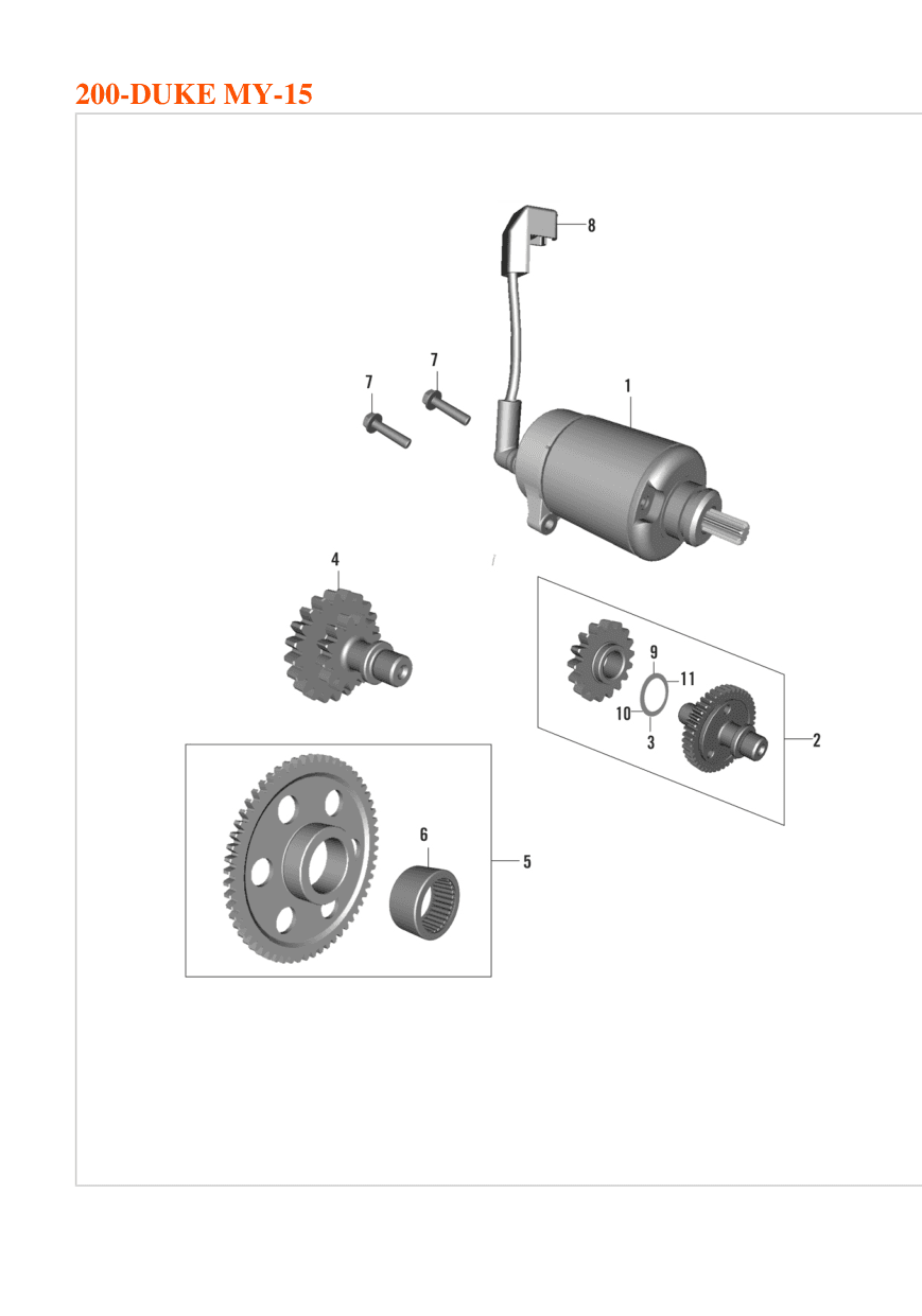 STARTER MOTOR ASSY 350W BLACK