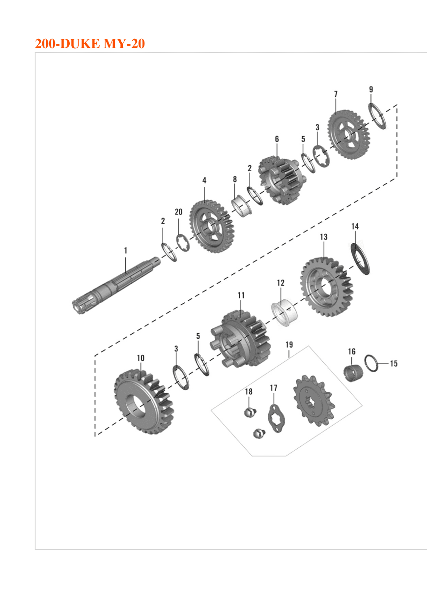 GEAR FIFTH DRIVEN
