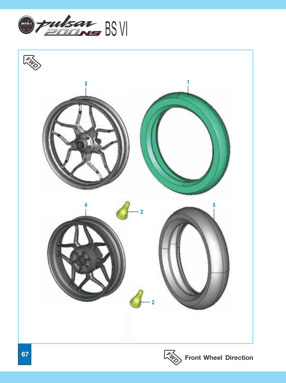 Wheel Rim Rear 3.5 x 17