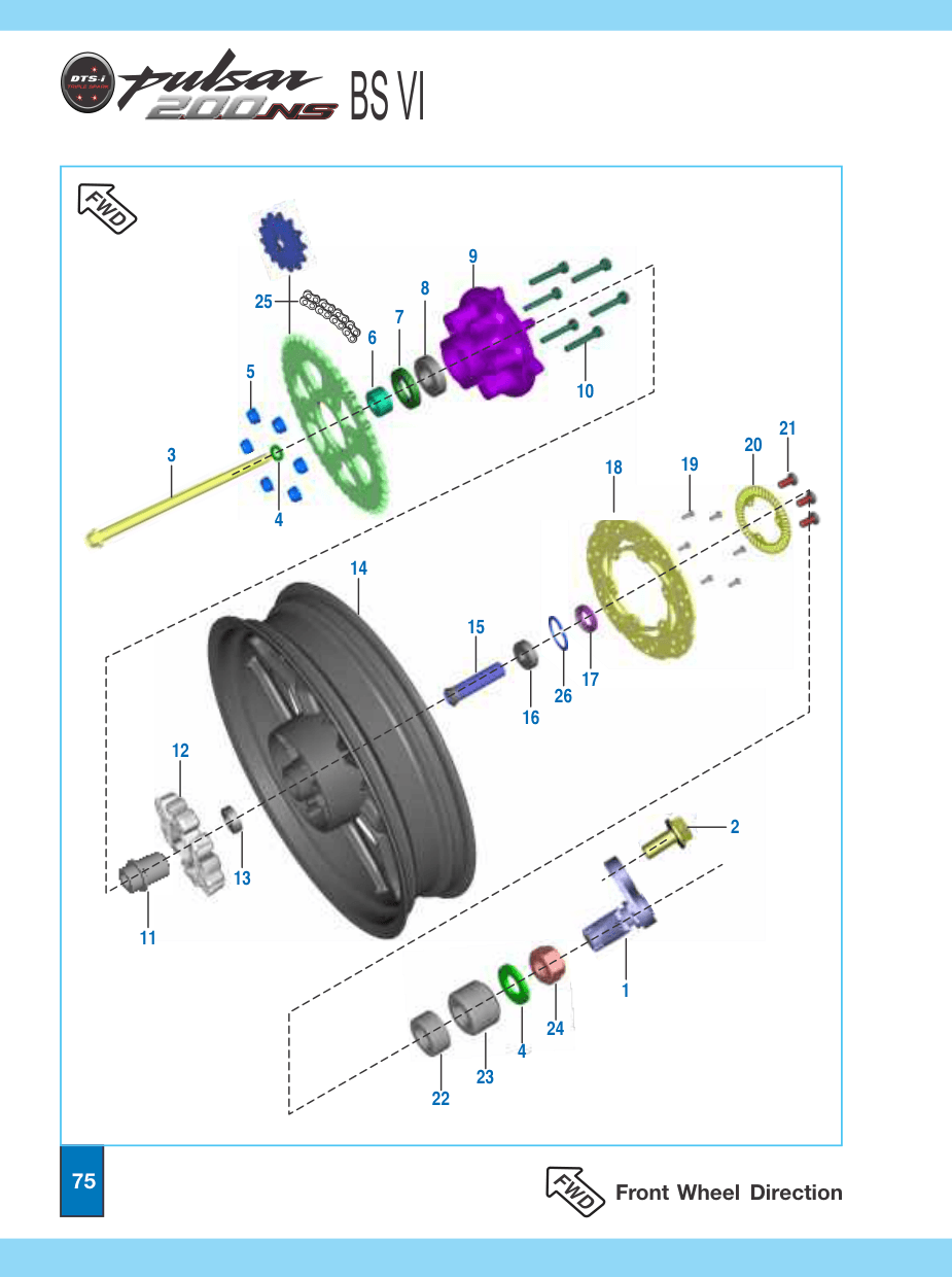 Sensor Disc Rear