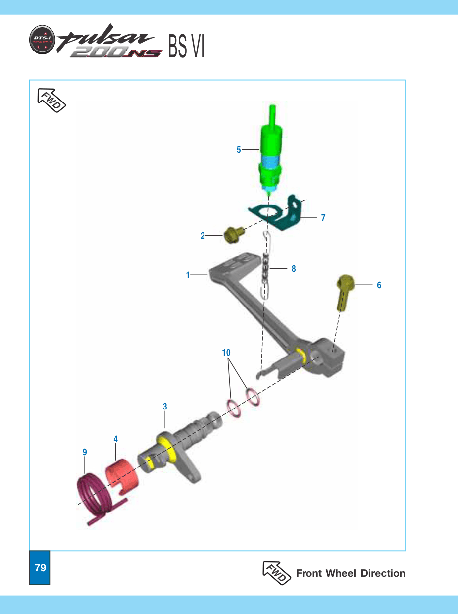 Assembly Brake Shaft