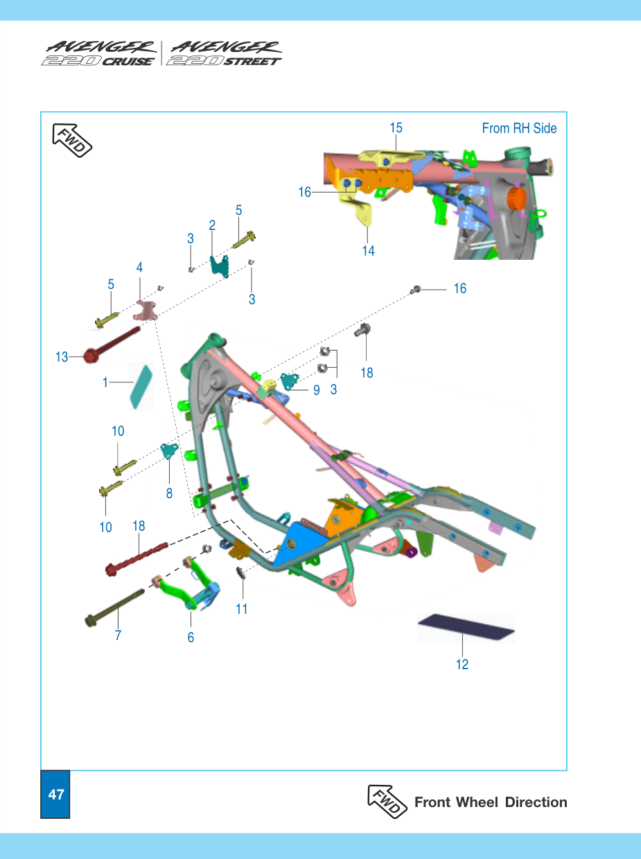 Tape frame head pipe