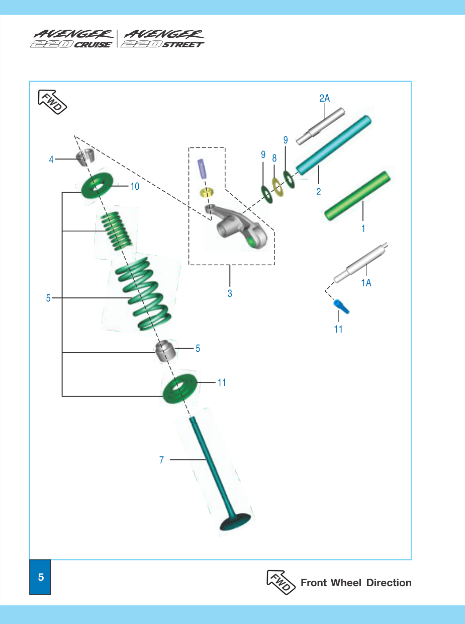 Valve Kit (Inlet + Exhaust) [Refer Kit List]