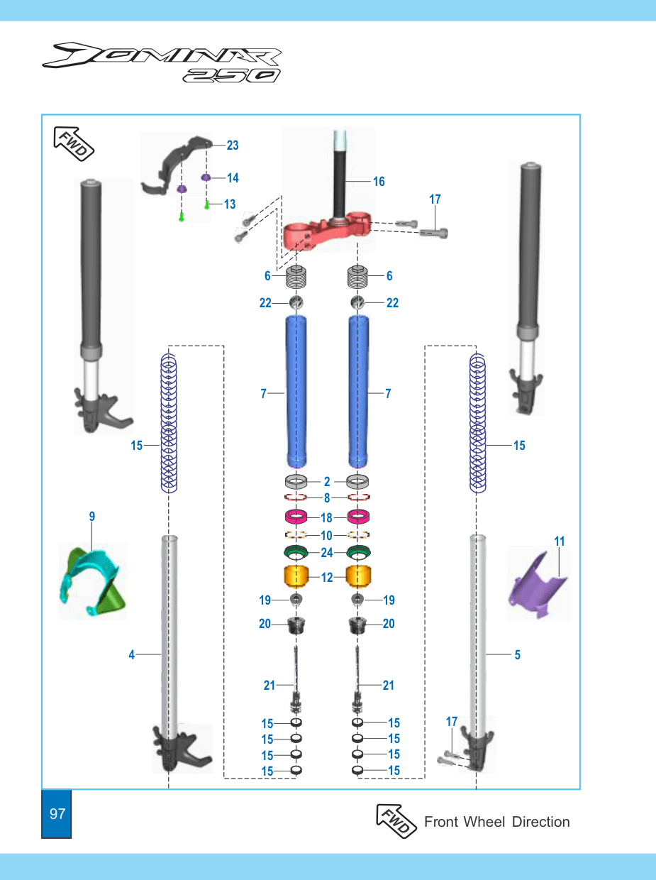 LH Pipe Inner with Axle Clamp
