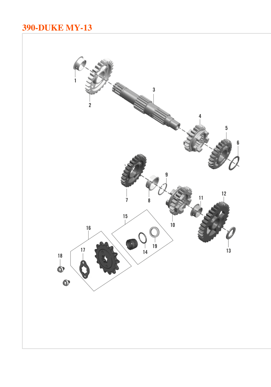 KIT DRIVE SPROCKET