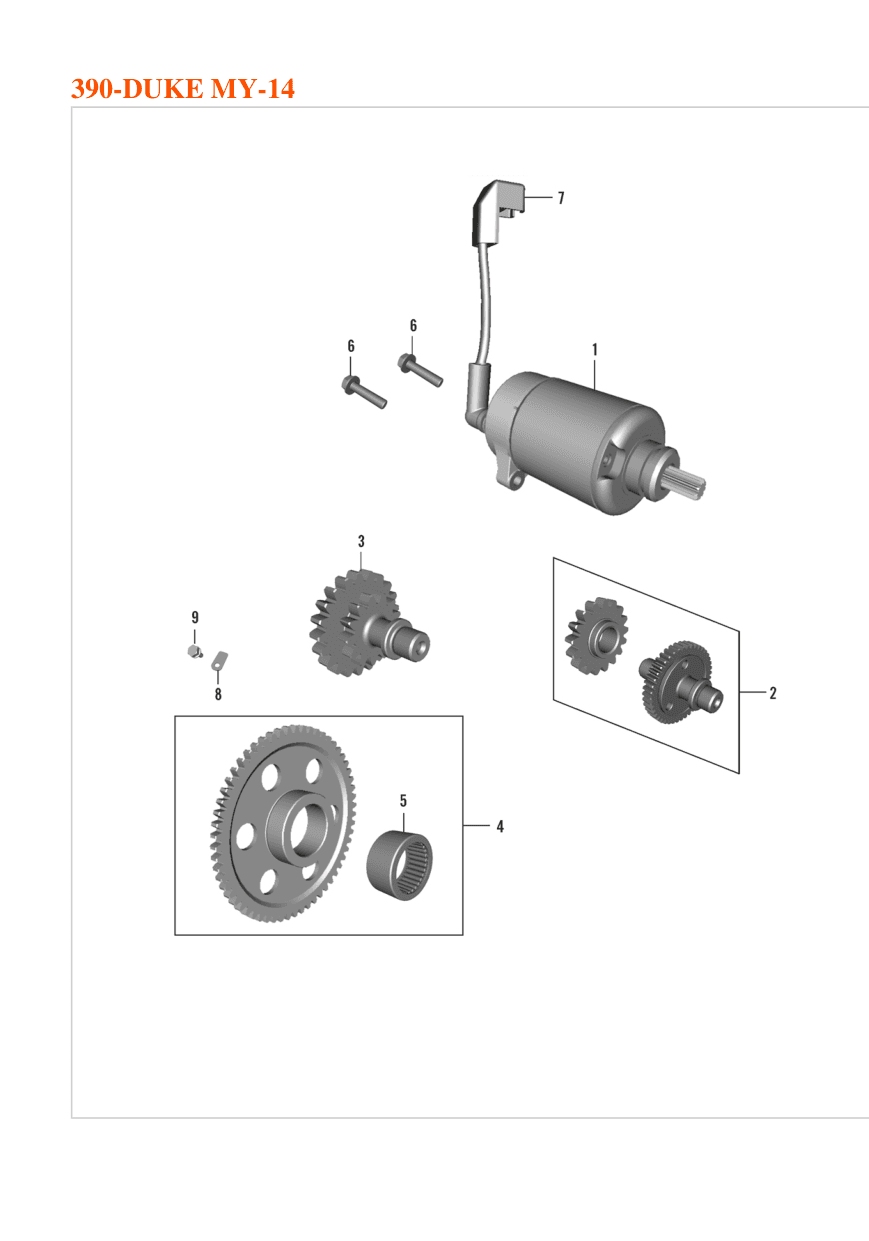 GEAR STARTER COUNTER 1 ASSLY