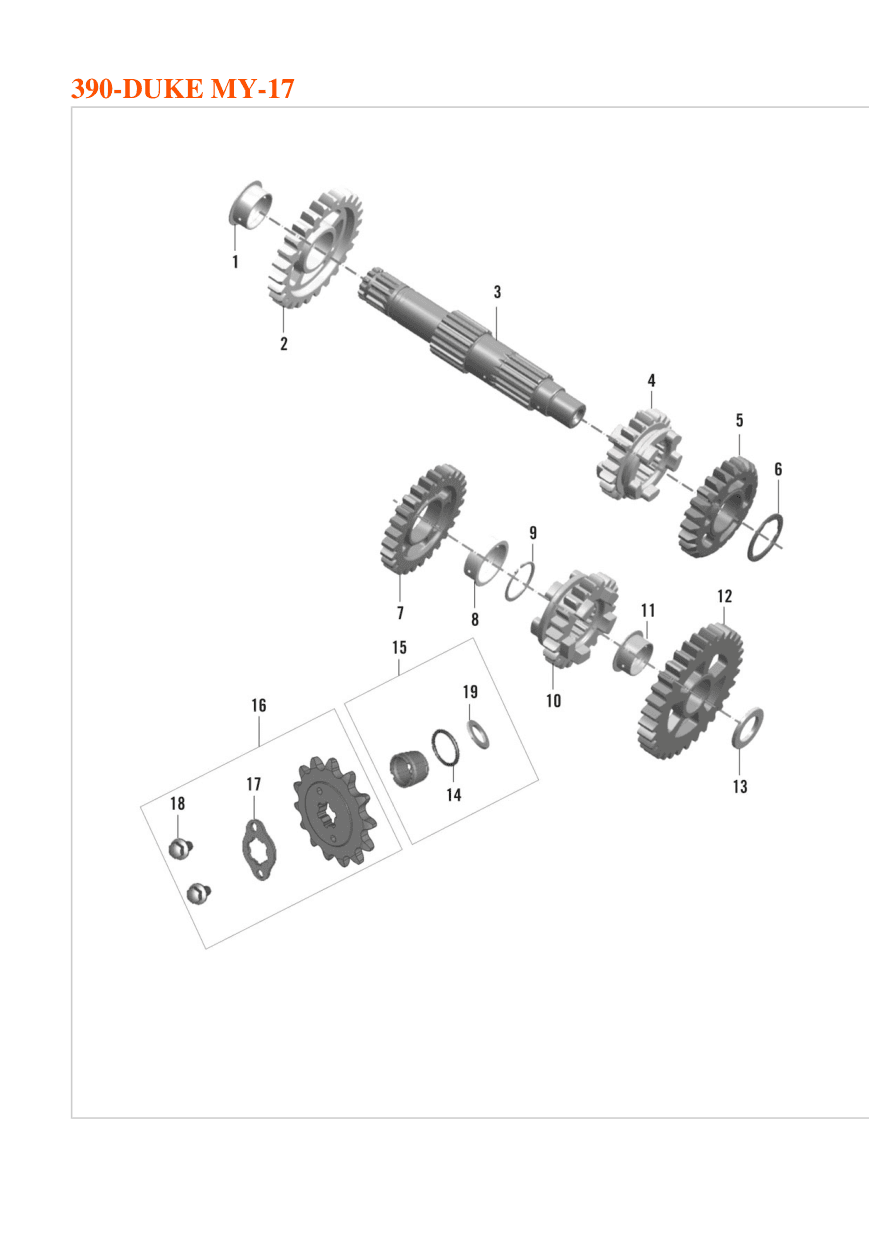 KIT OUTPUT SPROCKET