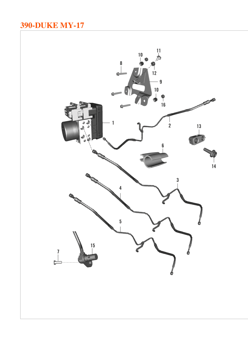 BR HOSE ASY KIT(ABS TO FRCLIPER)