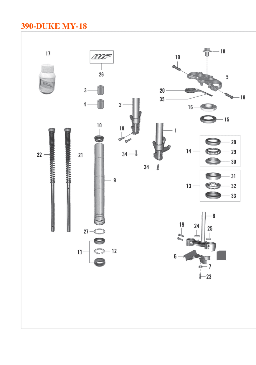 Front Fork, Triple Clamp