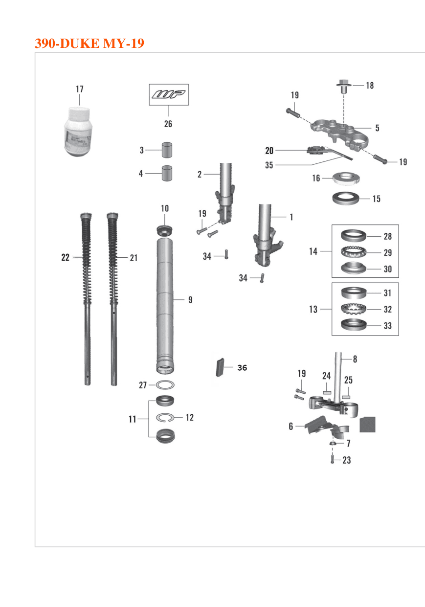 Front Fork, Triple Clamp