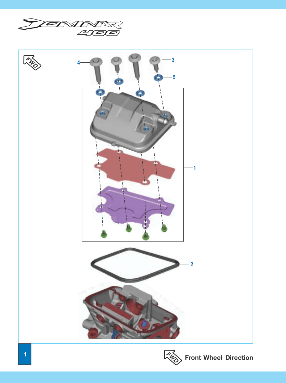 Head Cover Gasket (Rubber) 1