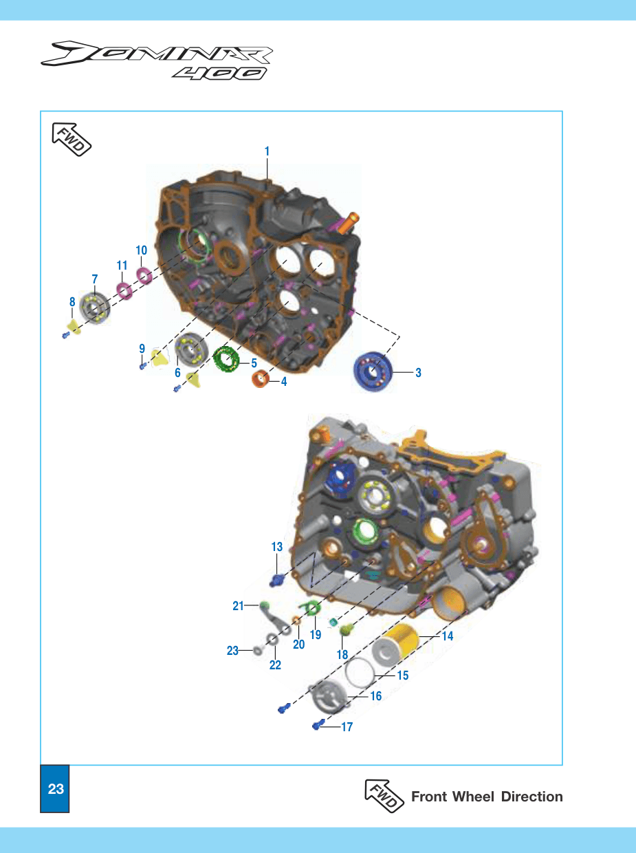 Engine Assembly / Crankcase Rh