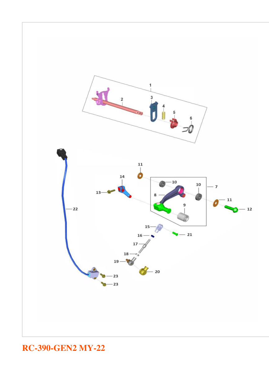 SENSOR LEVER GEAR SHIFT